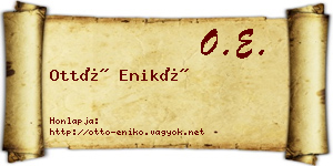 Ottó Enikő névjegykártya